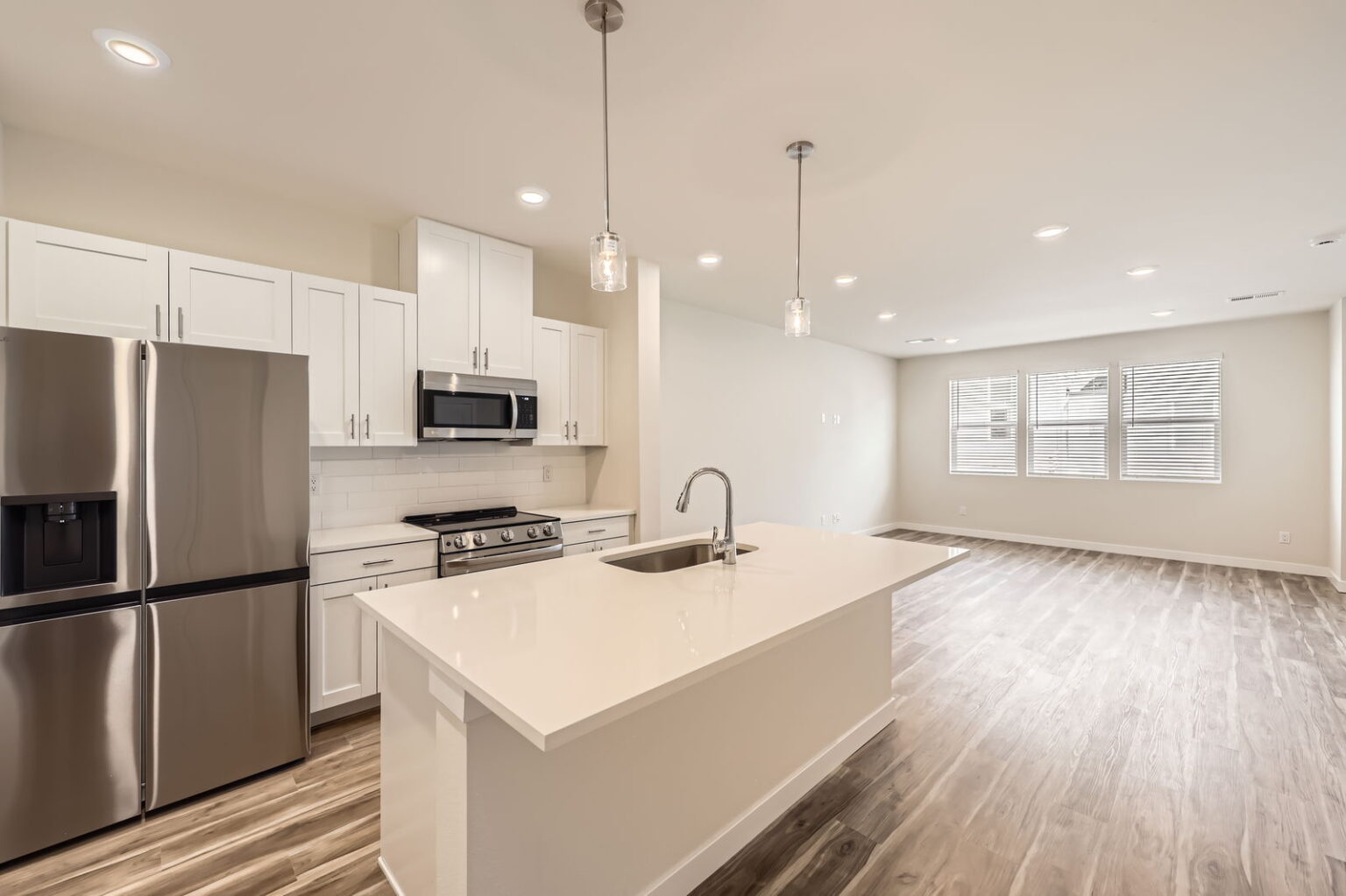 interior kitchen and living room