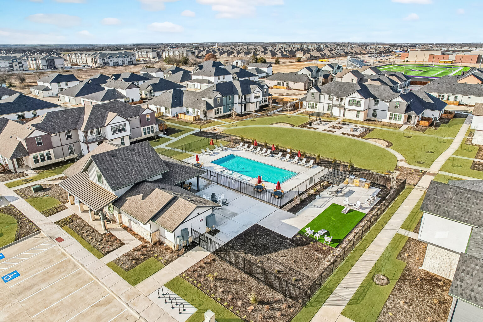 aerial view of anna community