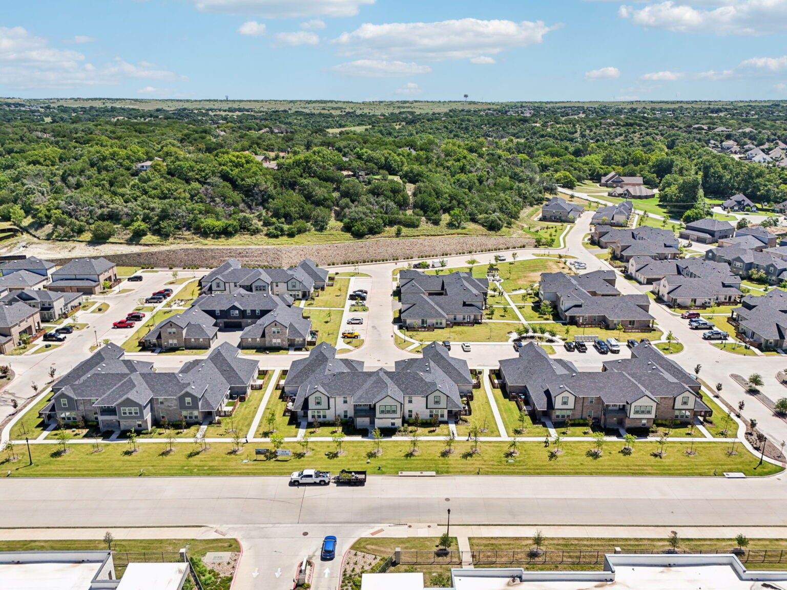 aerial view of canvas at willow park