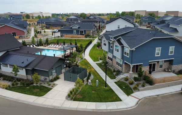 aerial view of prairie center